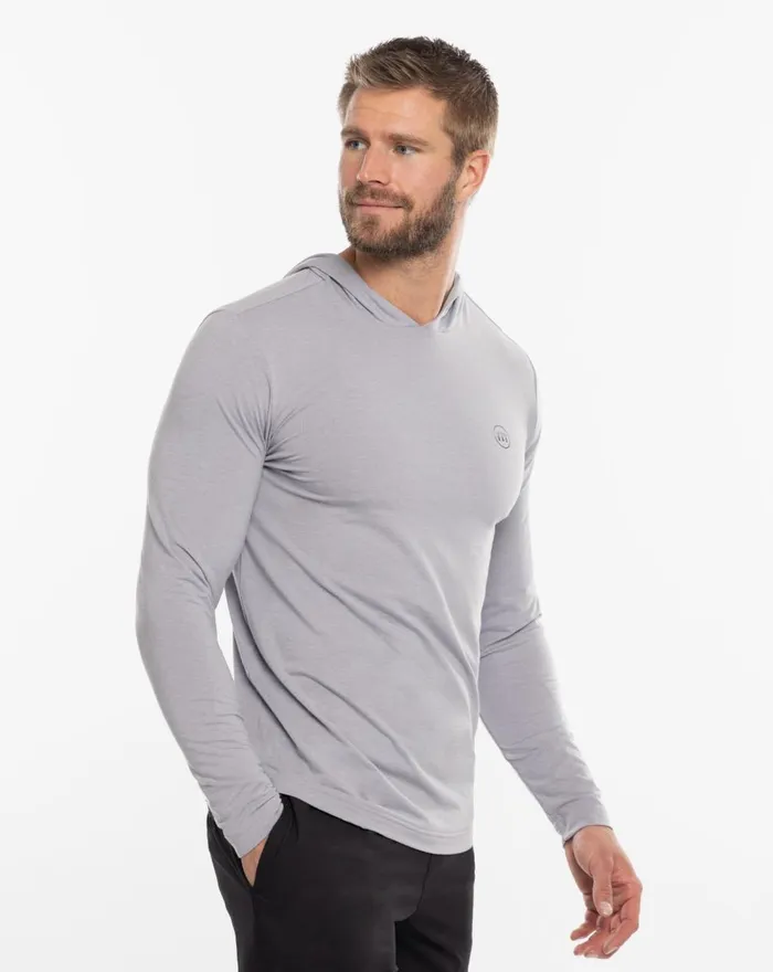 Men Hoodies and Sweatshirts TravisMathew SHIP SHAPE ACTIVE HOODIE Heather Sleet