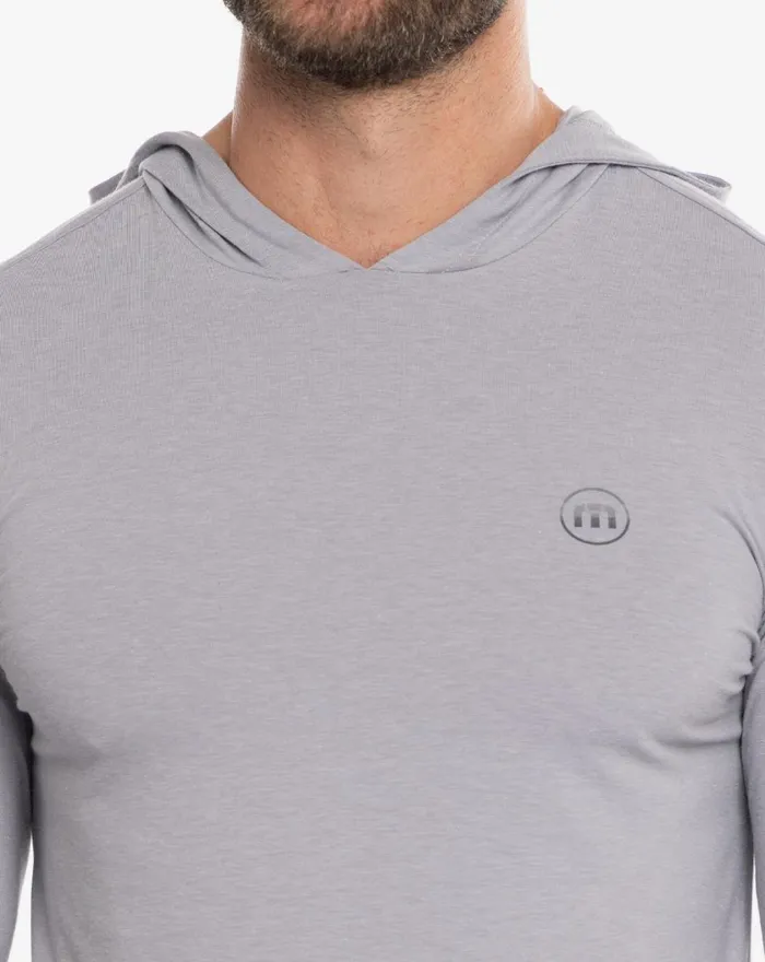 Men Hoodies and Sweatshirts TravisMathew SHIP SHAPE ACTIVE HOODIE Heather Sleet