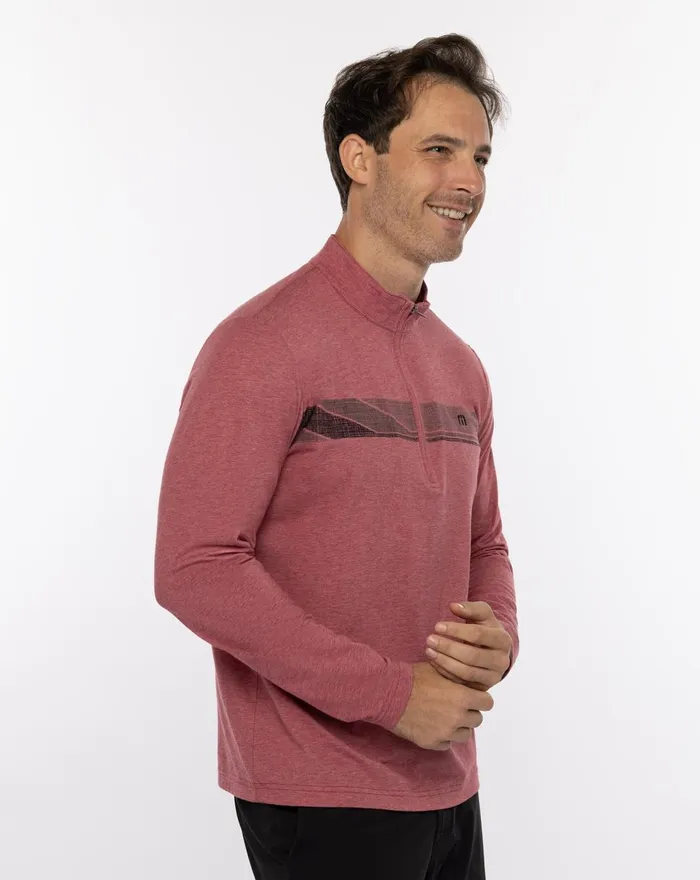Men Hoodies and Sweatshirts TravisMathew SUNSET SERENADE QUARTER ZIP Heather Earth Red Men Hoodies and Sweatshirts TravisMathew SUNSET SERENADE QUARTER ZIP Heather Earth Red