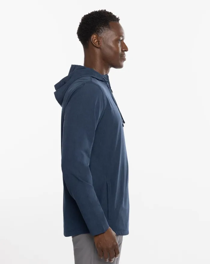 Men Hoodies and Sweatshirts TravisMathew TOPFLIGHT QUARTER ZIP HOODIE Insignia