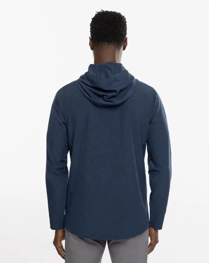 Men Hoodies and Sweatshirts TravisMathew TOPFLIGHT QUARTER ZIP HOODIE Insignia