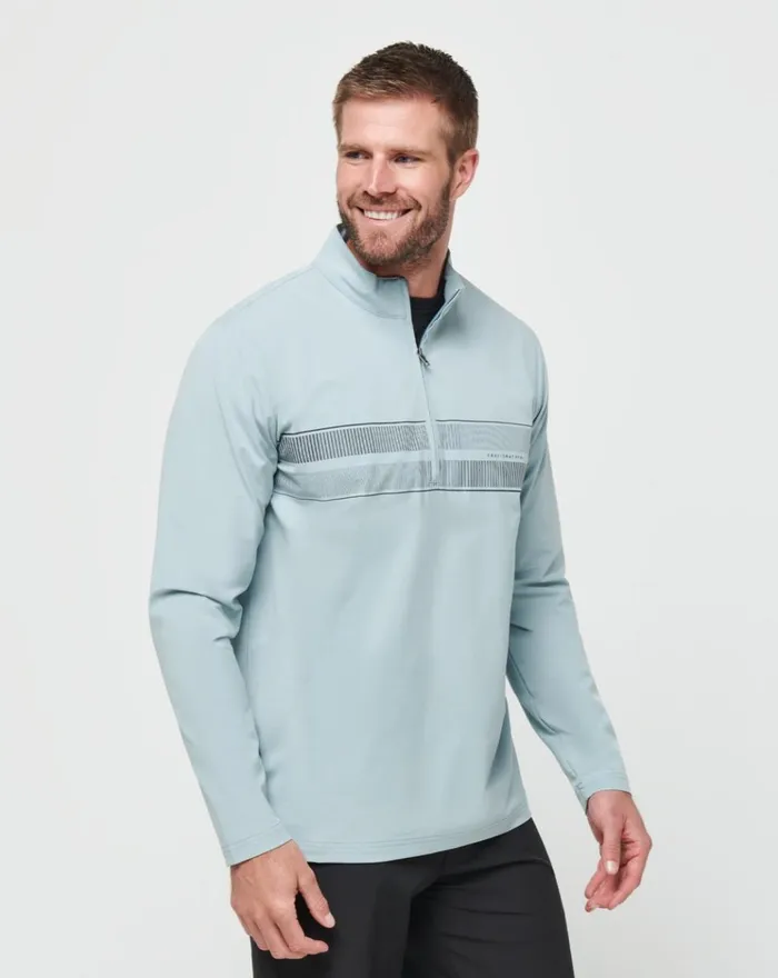 Men Hoodies and Sweatshirts TravisMathew WIND WATER QUARTER ZIP Arona