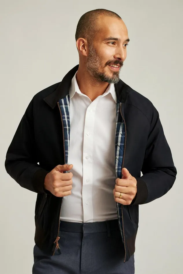 Men Jackets and Coats Bonobos The Harrington Jacket Jet Black