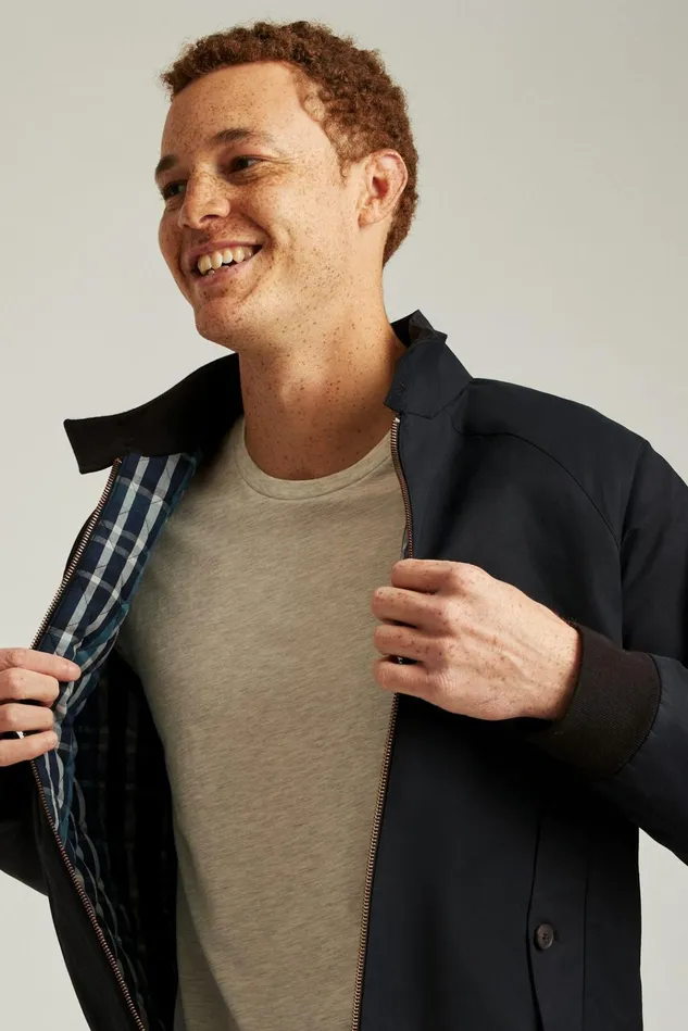 Men Jackets and Coats Bonobos The Harrington Jacket Jet Black
