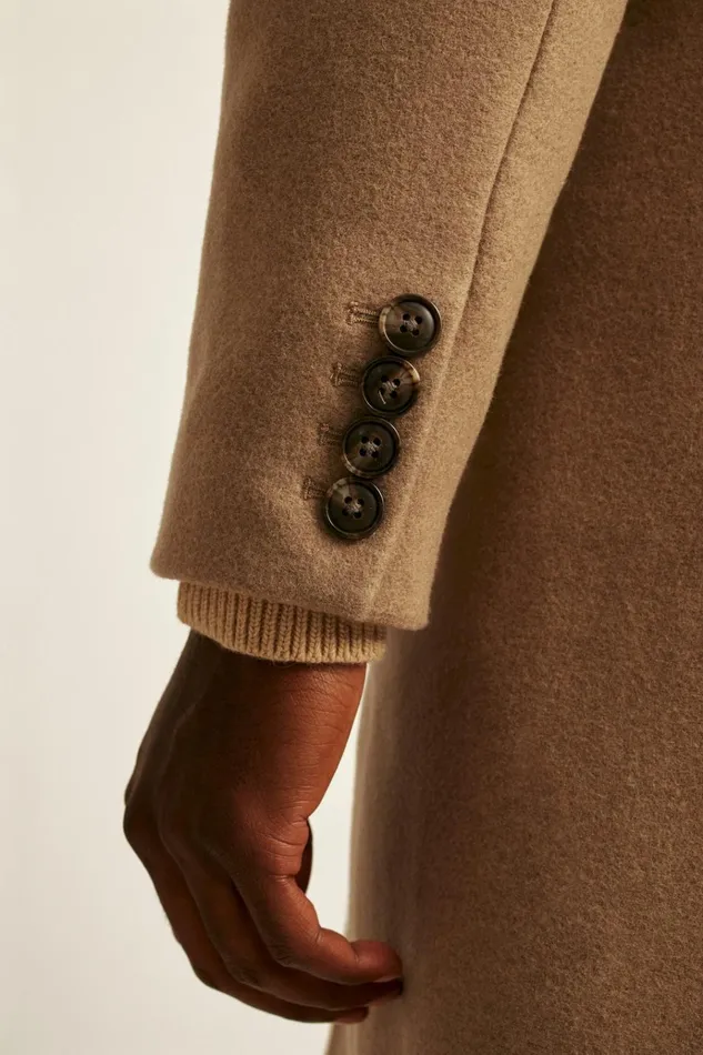 Men Jackets and Coats Bonobos The Italian Wool Topcoat Camel