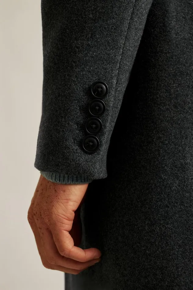 Men Jackets and Coats Bonobos The Italian Wool Topcoat Charcoal