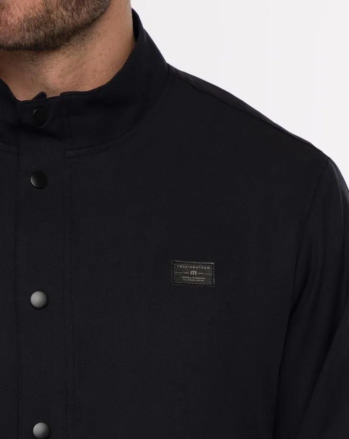 Men Jackets TravisMathew COYOTE COOL SHACKET Black