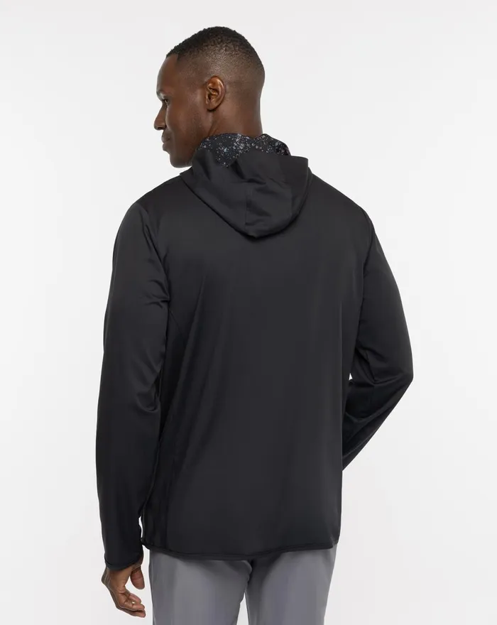 Men Jackets TravisMathew SPLATTER TECH HOODIE Black