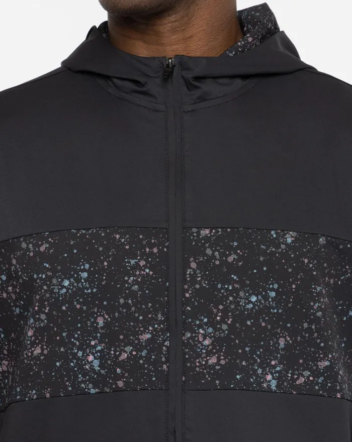 Men Jackets TravisMathew SPLATTER TECH HOODIE Black