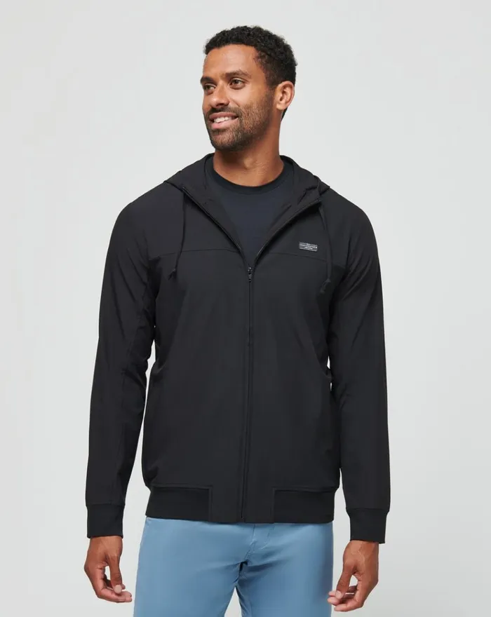 Men Jackets TravisMathew WANDERLUST HOODIE Black