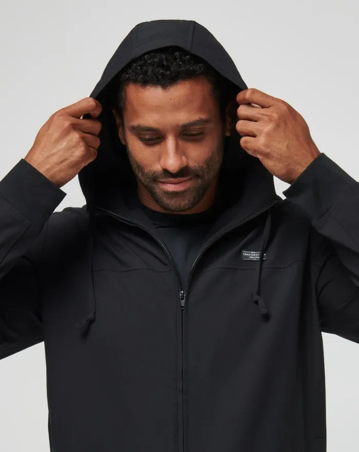 Men Jackets TravisMathew WANDERLUST HOODIE Black