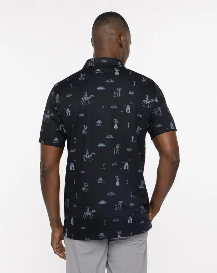 Men Polos TravisMathew ACAI PALM POLO Black