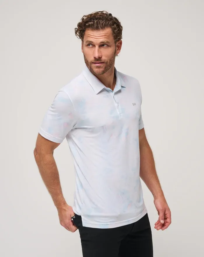 Men Polos TravisMathew ALL TIED UP POLO White