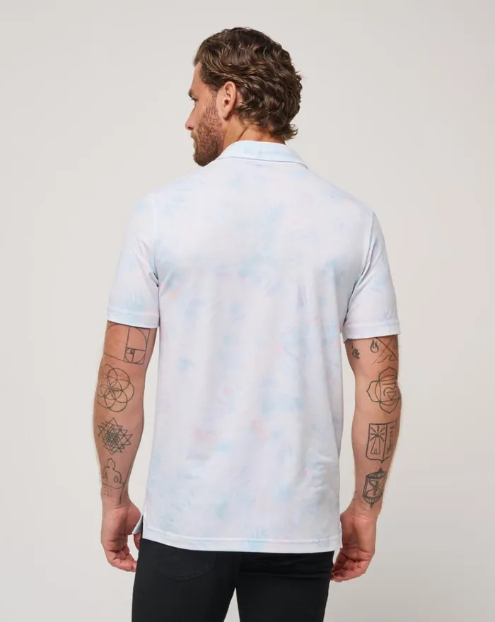 Men Polos TravisMathew ALL TIED UP POLO White
