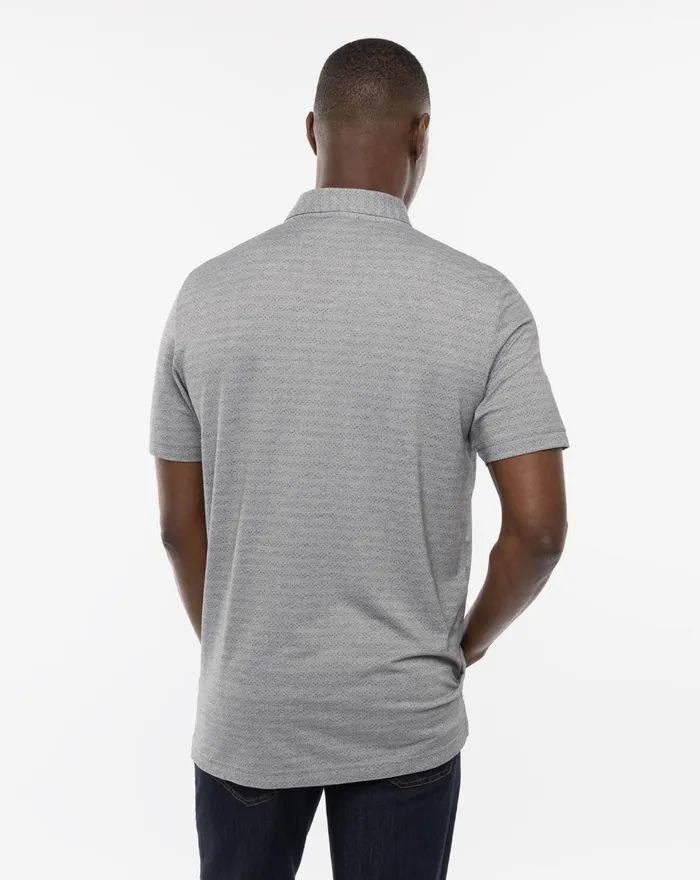 Men Polos TravisMathew BEACH CAMP POLO Heather Medium Grey