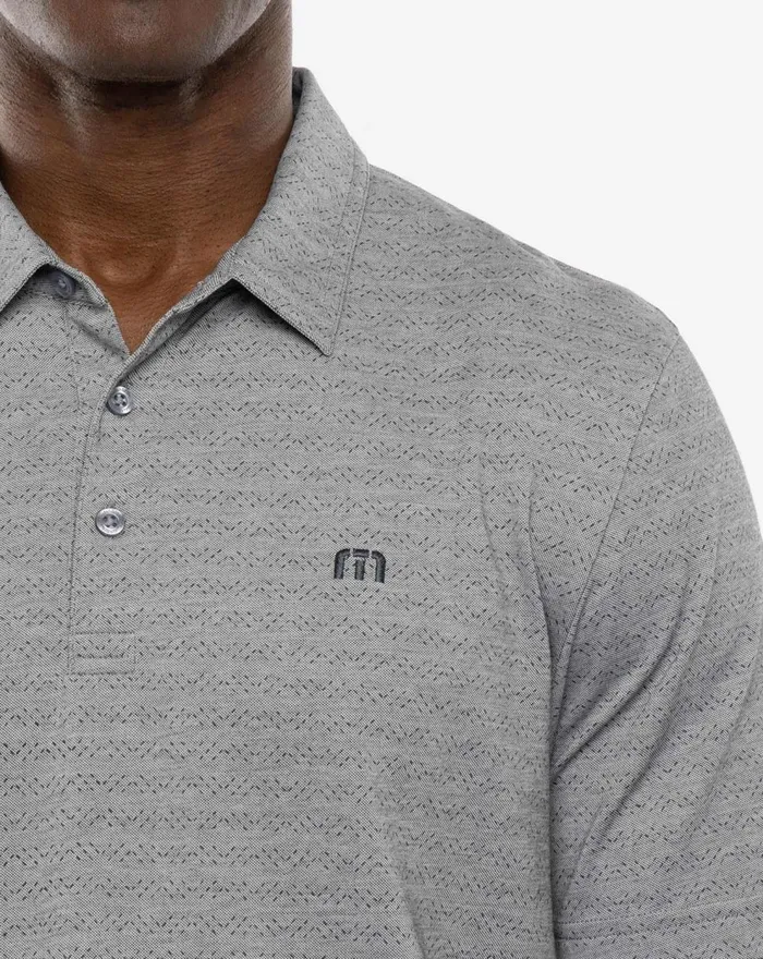 Men Polos TravisMathew BEACH CAMP POLO Heather Medium Grey