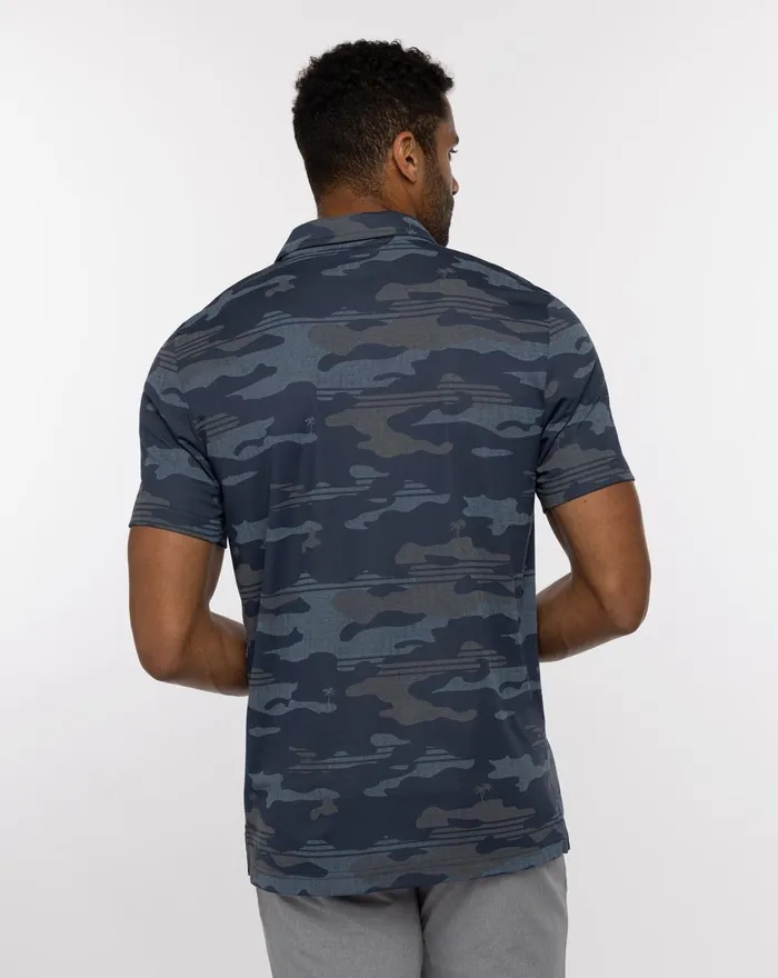 Men Polos TravisMathew BEACHSIDE STEALTH POLO Blue Nights