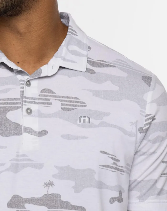 Men Polos TravisMathew BEACHSIDE STEALTH POLO White