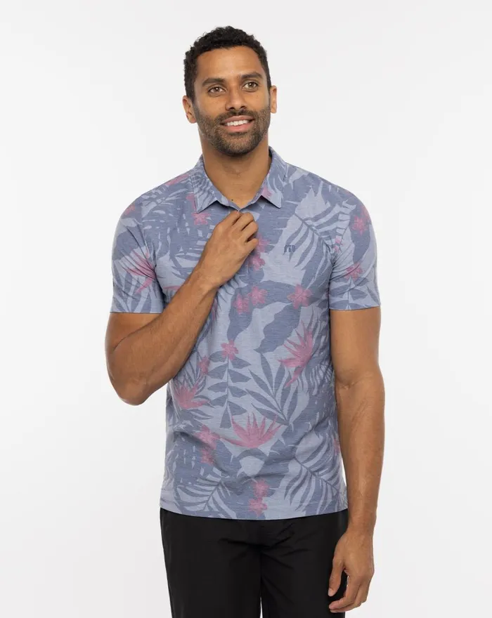 Men Polos TravisMathew BREAK THE BANK POLO Heather Sargasso Sea