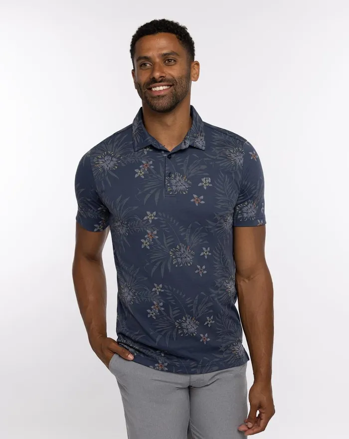 Men Polos TravisMathew CALMER WATERS POLO Dress Blues