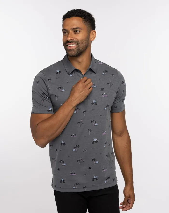 Men Polos TravisMathew ENSENADA POLO Heather Dark Grey