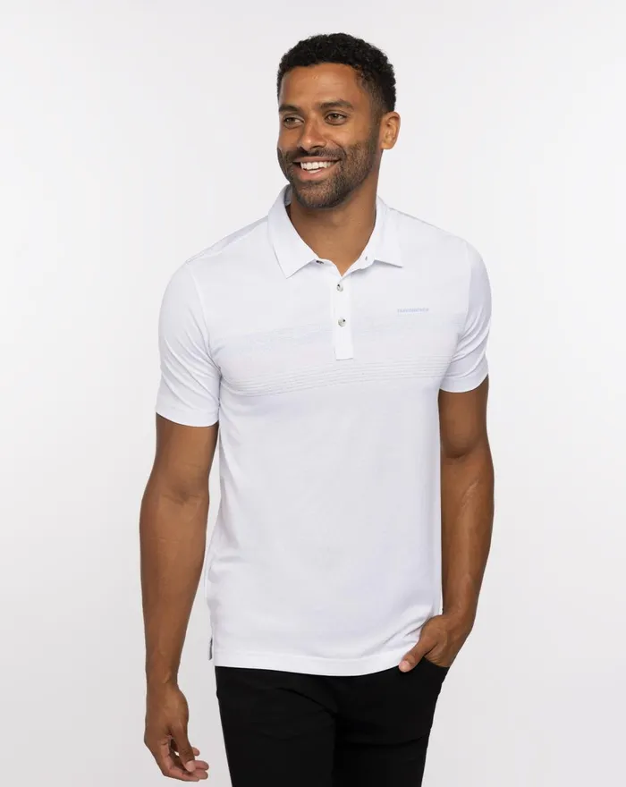 Men Polos TravisMathew GULF SIDE POLO White