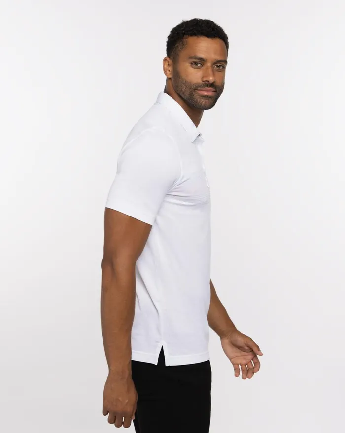 Men Polos TravisMathew GULF SIDE POLO White