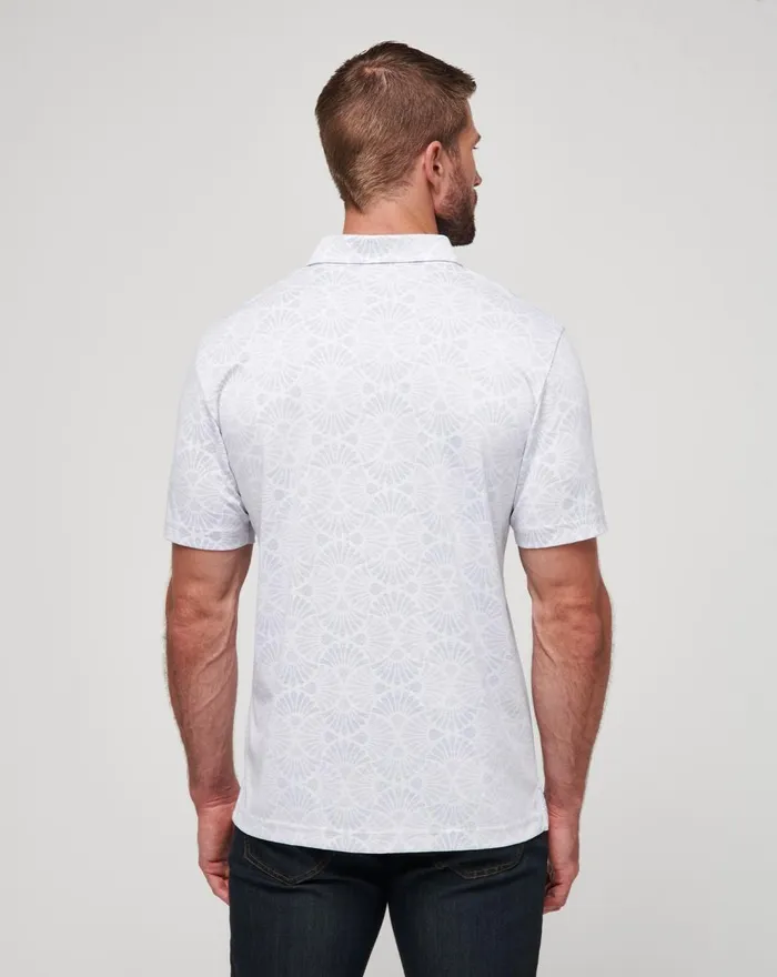 Men Polos TravisMathew HIDDEN SPOTS POLO White