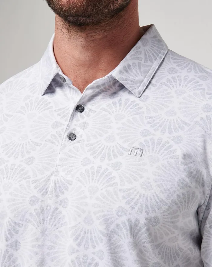 Men Polos TravisMathew HIDDEN SPOTS POLO White