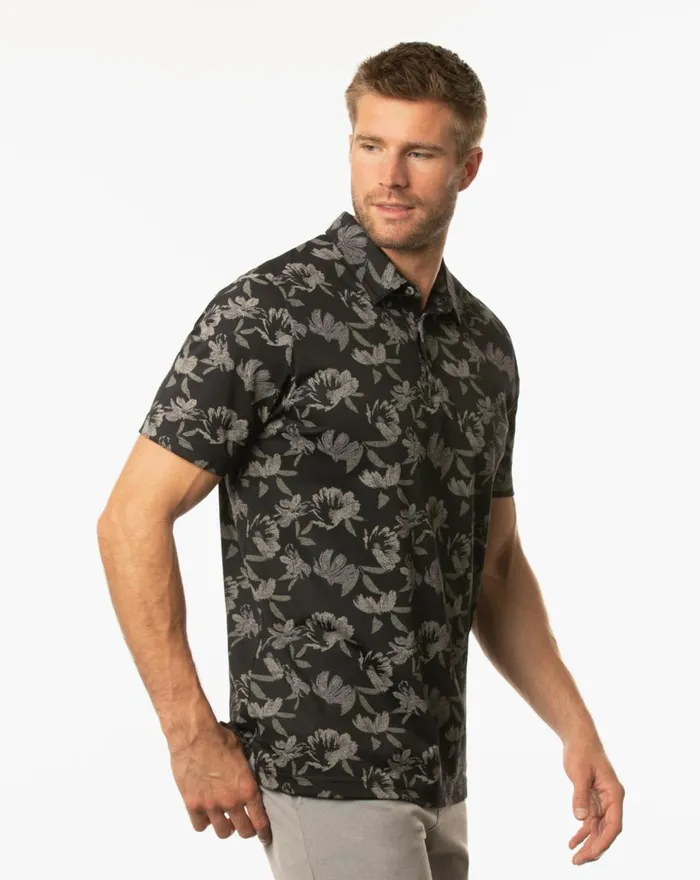 Men Polos TravisMathew HOWLING POLO Black