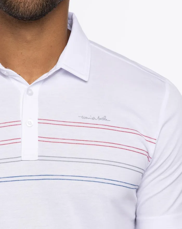 Men Polos TravisMathew MADERO POLO White