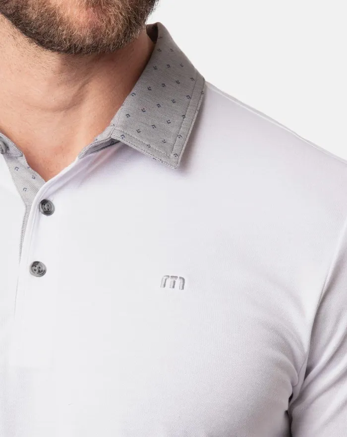 Men Polos TravisMathew MAKE OR BREAK White