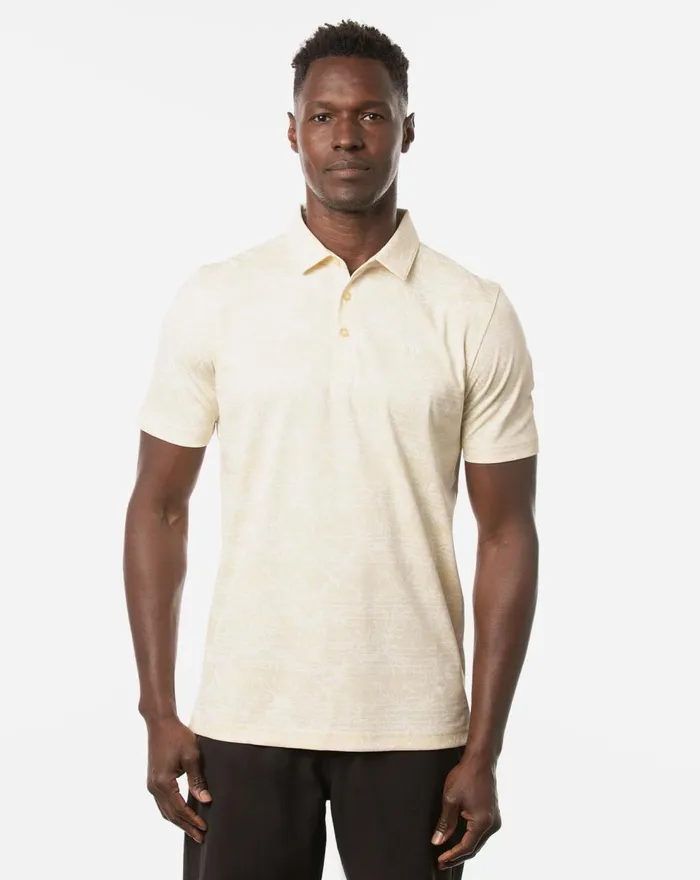 Men Polos TravisMathew ON PORPOISE POLO Heather Pale Sunset