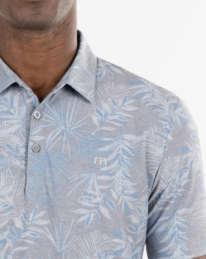Men Polos TravisMathew PATIO TIME POLO Heather Medium Grey