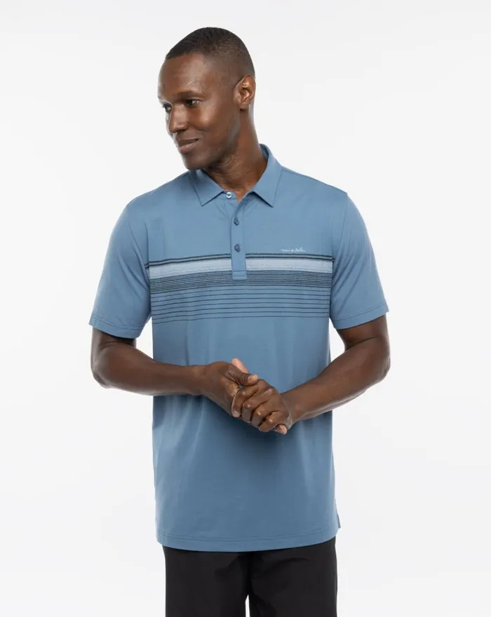 Men Polos TravisMathew PRIVATE VILLA POLO Stellar Blue