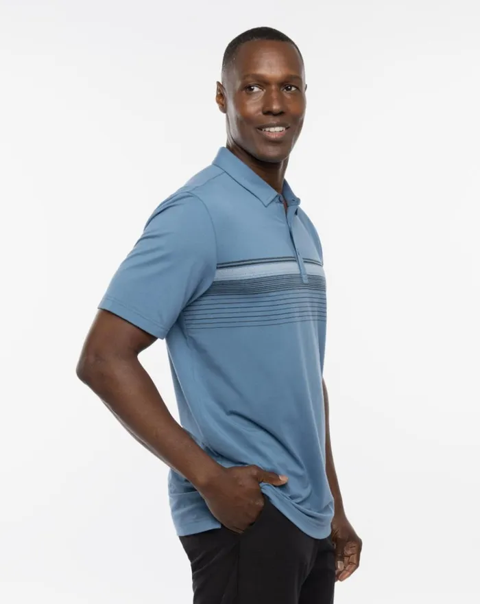 Men Polos TravisMathew PRIVATE VILLA POLO Stellar Blue