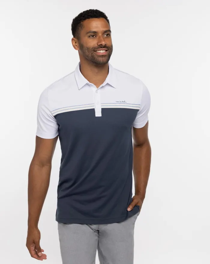 Men Polos TravisMathew REAL STUFF POLO White