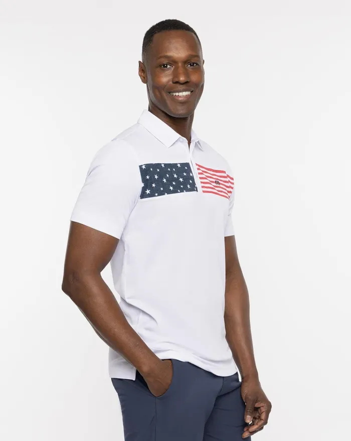 Men Polos TravisMathew SEA TO SEA 20 POLO White