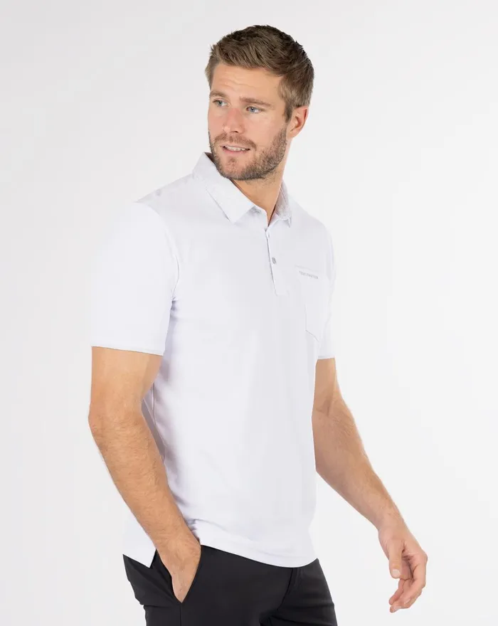 Men Polos TravisMathew SNOWY DAYS POLO White