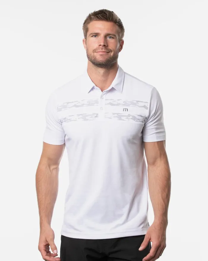Men Polos TravisMathew SOCKEYE POLO White