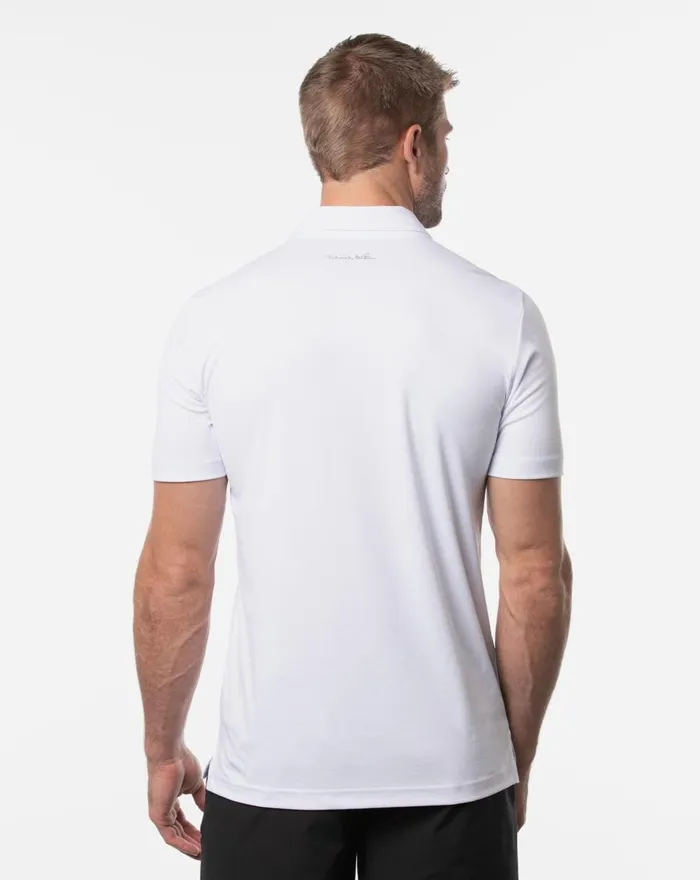 Men Polos TravisMathew SOCKEYE POLO White