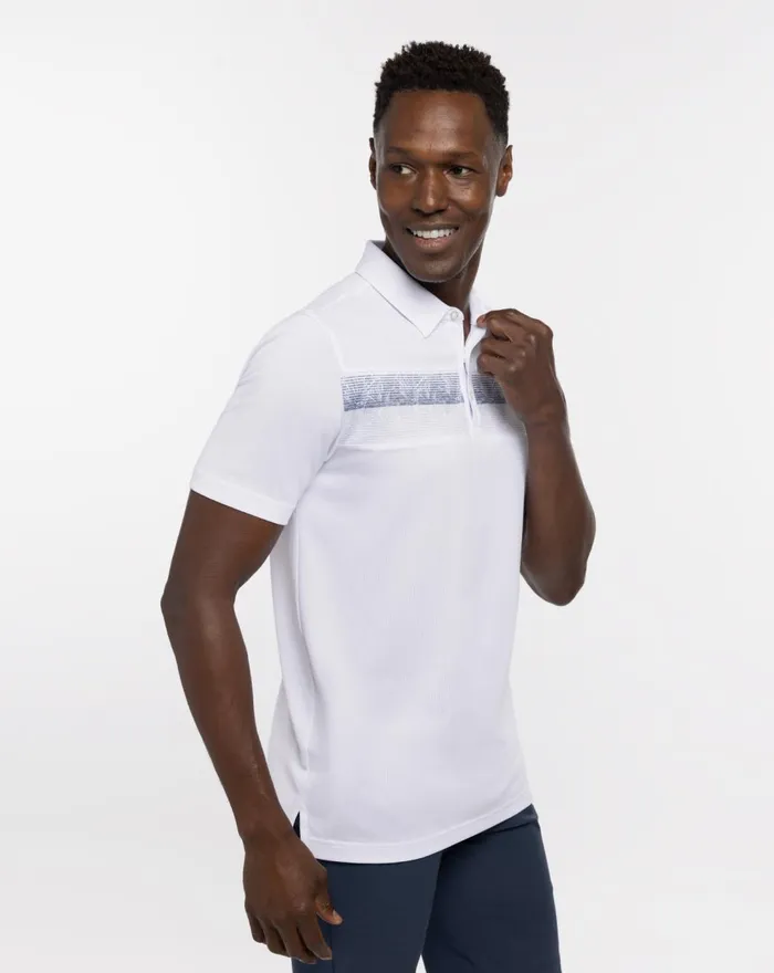 Men Polos TravisMathew TREASURE HUNTER POLO White