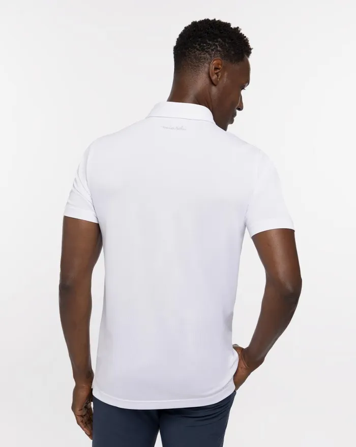 Men Polos TravisMathew TREASURE HUNTER POLO White