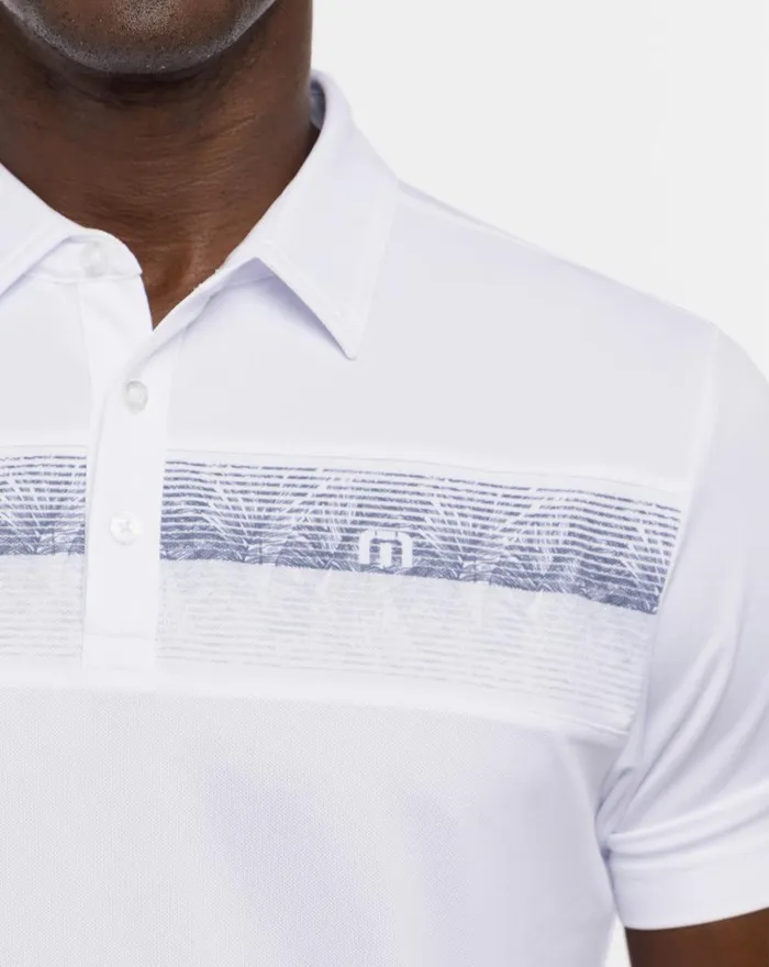 Men Polos TravisMathew TREASURE HUNTER POLO White