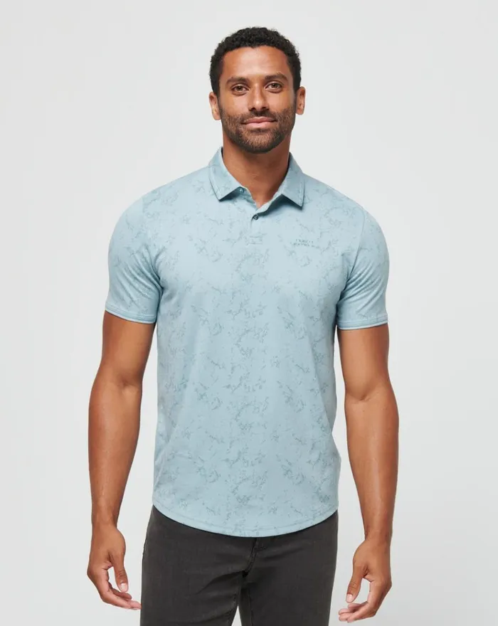 Men Polos TravisMathew WARMER TIDES SCOOP POLO Arona