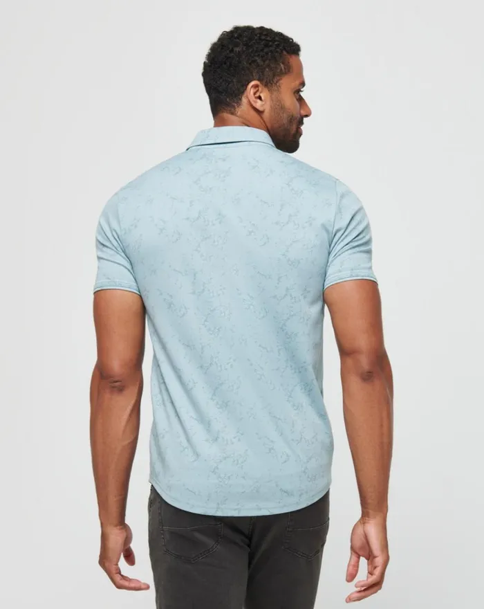 Men Polos TravisMathew WARMER TIDES SCOOP POLO Arona