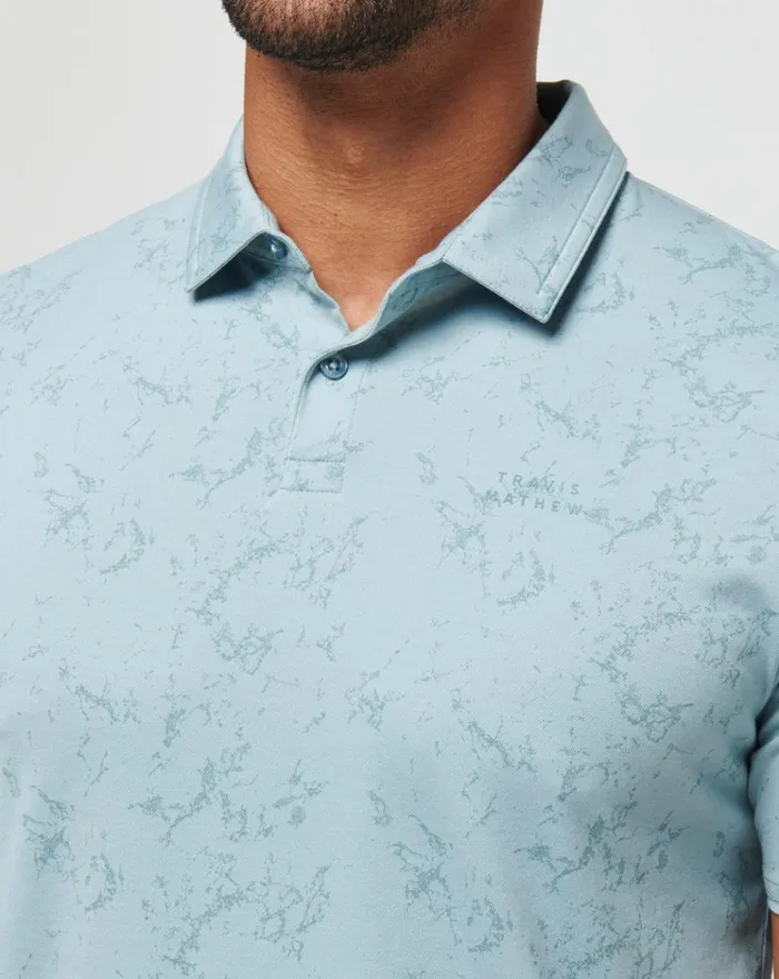 Men Polos TravisMathew WARMER TIDES SCOOP POLO Arona