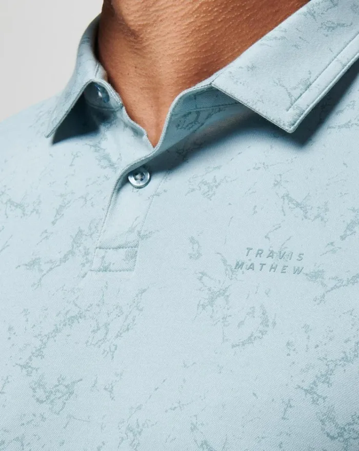 Men Polos TravisMathew WARMER TIDES SCOOP POLO Arona