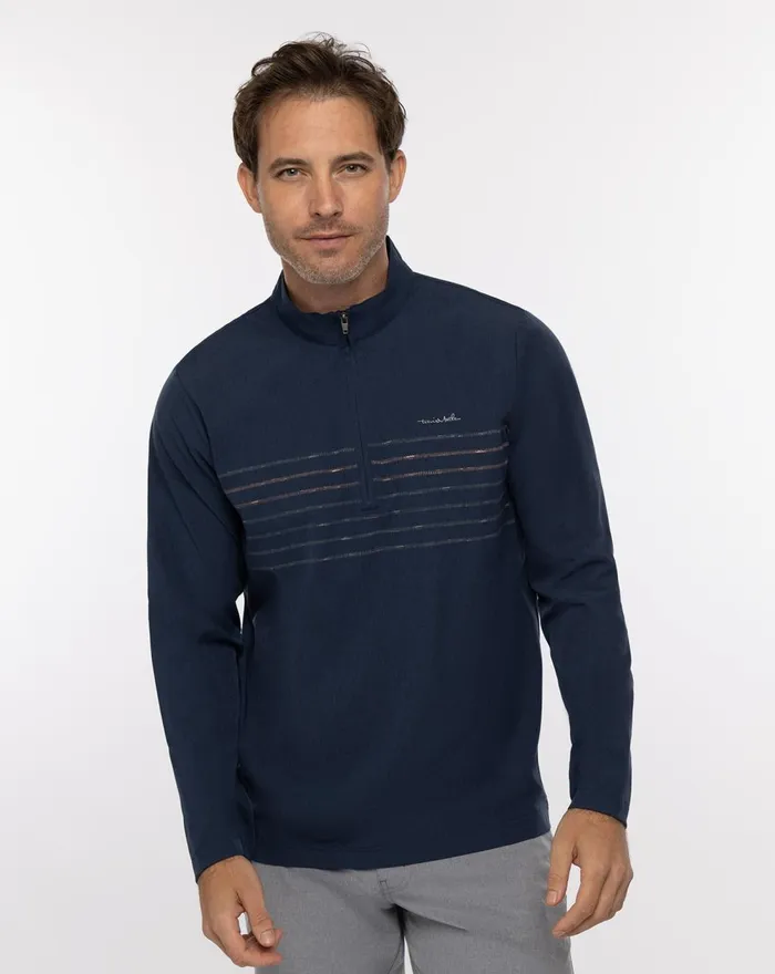 Men Quarter Zips TravisMathew SOME BEACH QUARTER ZIP Dress Blues