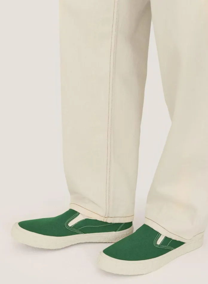 Mens Footwear YMC Vulcanised Slip On Sneakers Green